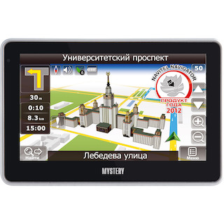 Навигатор Автомобильный GPS Mystery MNS-440MP 4.3" 480x272 2Gb microSD черный Navitel