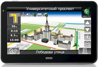 Навигатор Автомобильный GPS Mystery MNS-590MP 5" 480x272 2Gb microSD черный Navitel
