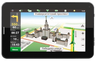 Навигатор Автомобильный GPS Prology iMAP-7275tab 7" 800x480 8Gb microSD черный Navitel
