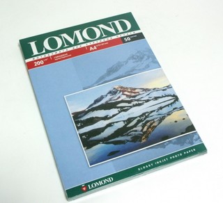 Бумага Lomond A4 200г/м2 50л.,глянцевая (0102020)