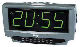 Радиобудильник Vitek VT-3511 черный/серый