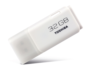 Флеш Диск Toshiba 32Gb TransMemory Hayabusa THNU32HAY(BL5 USB2.0 белый
