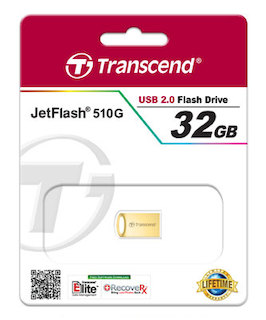 Флеш диск Transcend USB2.0 32Gb JetFlash 510 TS32GJF510G USB2.0 золотистый