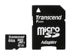 Флеш карта microSDXC 64Gb Class10 Transcend TS64GUSDU1 U1 w/adapter