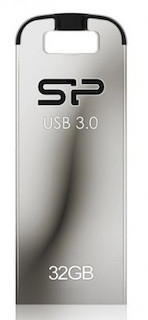 Флеш Диск USB 3.0 32Gb Silicon Power Jewel J10 серебристый