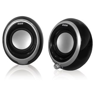 Колонки BBK CA-201S 2.0 черно-серебристый 6Вт