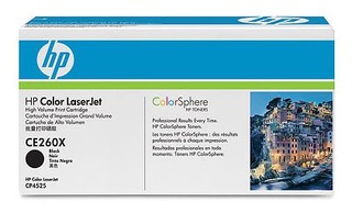 Тонер картридж HP CE260X черный для CLJ CP4525 (17 000 стр)