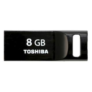 Флеш Диск Toshiba 8Gb Suruga Mini THNU08SIPBLK(6 USB2.0 черный