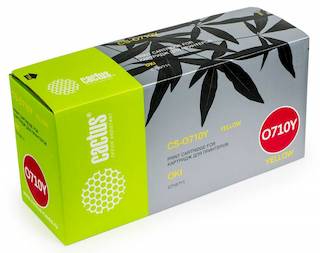 Тонер Картридж Cactus CS-O710Y желтый для Oki C710/711 (11500стр.)