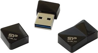 Флеш Диск USB 3.0 16Gb Silicon Power Jewel J08 SP016GBUF3J08V1K черный