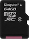 Флеш карта microSDXC 64Gb Class10 Kingston SDCX10/64GBSP