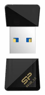 Флеш Диск USB 3.0 64Gb Silicon Power Jewel J08 SP064GBUF3J08V1K USB3.0 черный