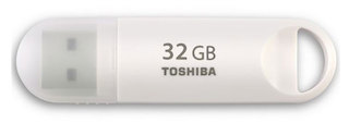 Флеш Диск USB 3.0 32Gb Toshiba Hayabusa THN-U301W0320E4 белый