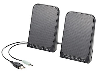 Колонки HP Business Speakers USB 2.0 черный (D9J19AA)