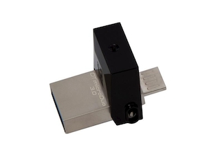 Флеш Диск USB 3.0 16Gb Kingston DataTraveler microDuo DTDUO3/16GB OTG microUSB черный