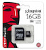Флеш карта microSDHC 16Gb Class10 Kingston SDC10G2/16GB + adapter