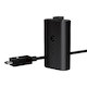 Зарядный комплект Microsoft Xbox One Play and Charge Kit (S3V-00008) черный Контроллер работает от аккумуляторов до 35 часов &#150; вы можете навсегда