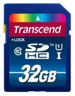 Флеш карта SDHC 32Gb Class10 Transcend TS32GSDU1 w/o adapter