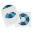 Конверты Hama H-49995 для CD/DVD бумажные с прозрачным окошком 1 шт. белый