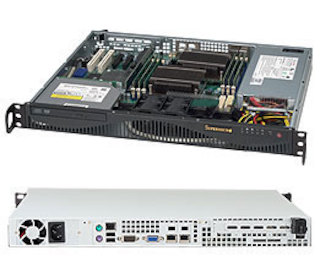 Корпус SuperMicro CSE-512F-350B 350W черный