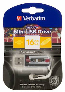 Флеш Диск USB 2.0 16Gb Verbatim Mini Cassette Edition 49397 USB черный