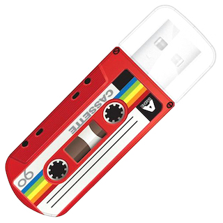 Флеш Диск USB 2.0 16Gb Verbatim Mini Cassette Edition 49398 красный
