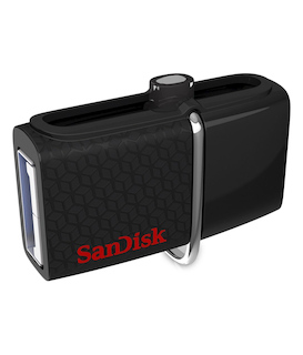 Флеш Диск Sandisk 16Gb Ultra Dual SDDD2-016G-GAM46 USB3.0 черный