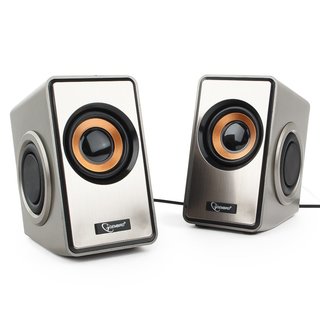 Колонки Gembird SPK-400 (2.0) серебристый 6W USB