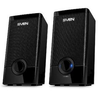 Колонки Sven 318 2.0 черный 5Вт