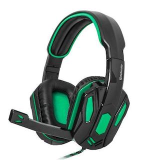 Гарнитура Defender G-275 Warhead Black/Green Gaming (64122)