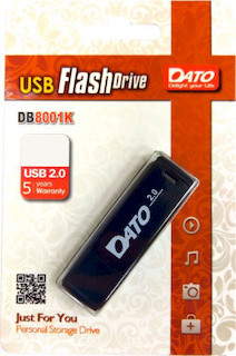 Флеш Диск USB 2.0 16Gb Dato DB8001 DB8001K-16G черный