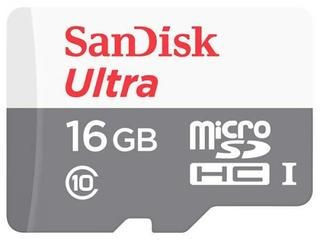 Флеш карта microSDHC 16Gb Class10 Sandisk SDSQUNS-016G-GN3MN Ultra w/o adapter