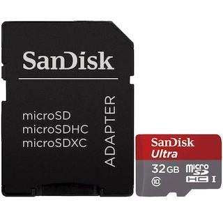 Флеш карта microSDHC 32GB Class 10 Sandisk UHS-I W/A SDSQUNS-032G-GN6TA