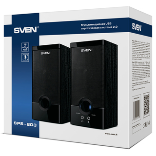 Колонки Sven SPS-603 (2.0) черный 6W