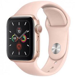 Смарт-Часы Apple Watch Series 5 40mm Gold Aluminum Case with Pink Sand Sport Band (MWV72)