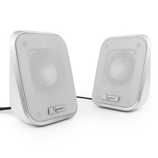 Колонки Gembird SPK-100-W (2.0) белый 6W USB