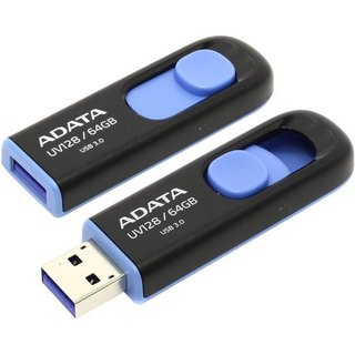 Флеш Диск USB 3.2 64Gb A-Data AUV128-64G-RBE Blue