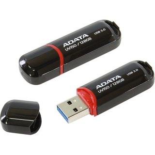 Флеш Диск USB 3.0 128Gb A-Data black AUV150-128G-RBK