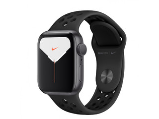 Смарт-Часы Apple Watch Series 5 Nike+  GPS + Cellular  40mm Space Grey Aluminum Case with Black Nike Sport Band (MX382)
