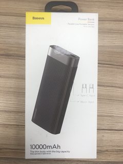 Внешний аккумулятор Baseus 10000 mAh Parallel Line Portable Version Power Bank Type-C QC 3.0