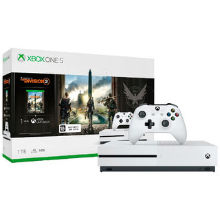 Игровая консоль Microsoft Xbox One S белый в компл.: игра: Tom Clancys The Division 2