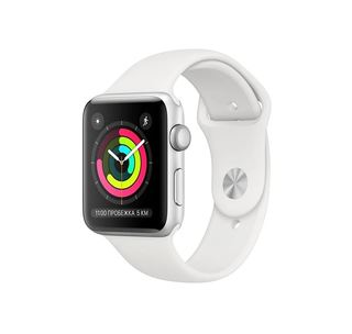 Смарт-Часы Apple Watch Series 3 42mm Silver Aluminum Case with Sport Band White MTF22 RU