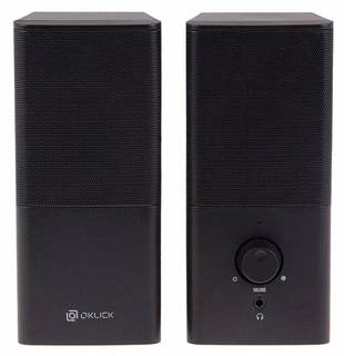 Колонки Oklick OK-128 2.0 черный 6Вт