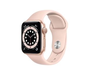 Смарт-Часы Apple Watch Series 6 40mm Gold Aluminum Case with Pink Sport Band (MG123)