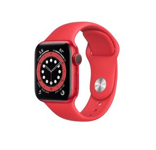 Смарт-Часы Apple Watch Series 6 44mm Red Aluminum Case with Red Sport Band (M00M3)