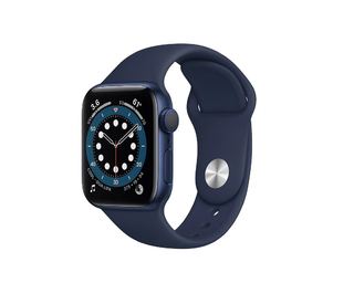 Смарт-Часы Apple Watch Series 6 44mm Blue Aluminum Case with Deep Navy Sport Band (M00J3)