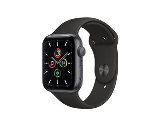 Смарт-Часы Apple Watch SE 44mm Space Gray Aluminum Case with Black Sport Band (MYDT2)