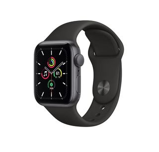 Смарт-Часы Apple Watch SE 40mm Space Gray Aluminum Case with Black Sport Band (MYDP2)
