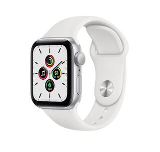 Смарт-Часы Apple Watch SE 40mm Silver Aluminum Case with White Sport Band (MYDM2)