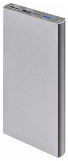 Внешний аккумулятор Buro RA-12000-AL Li-Pol 12000mAh 2.1A+1A серебристый